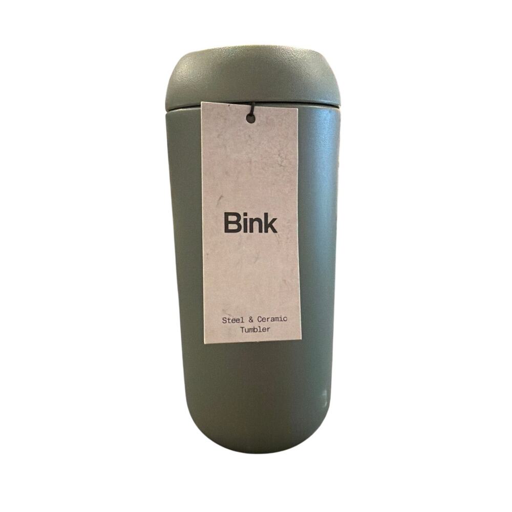 NWT Bink Insulated Ceramic-Coated Tumbler, Olive Green, 17 oz